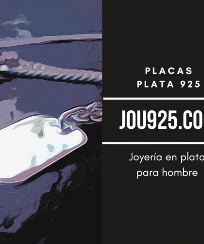 Placas de plata para hombre