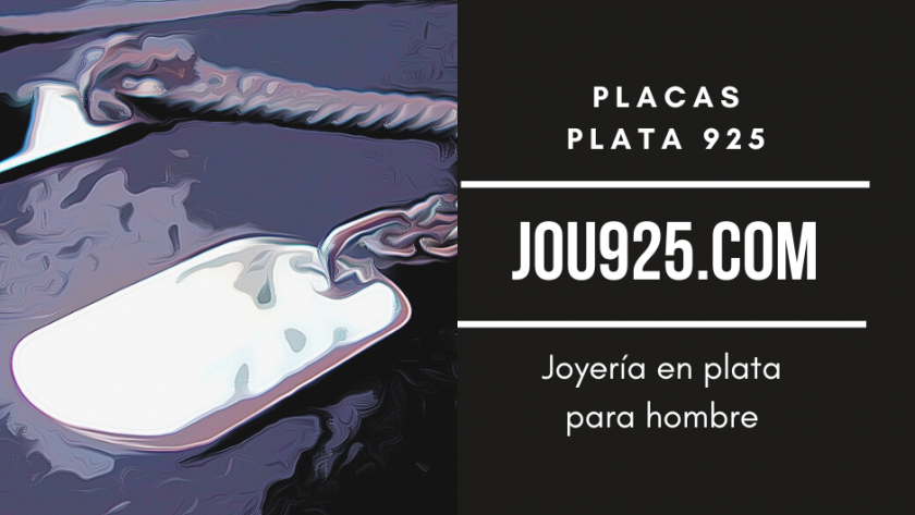 Placas de plata para hombre