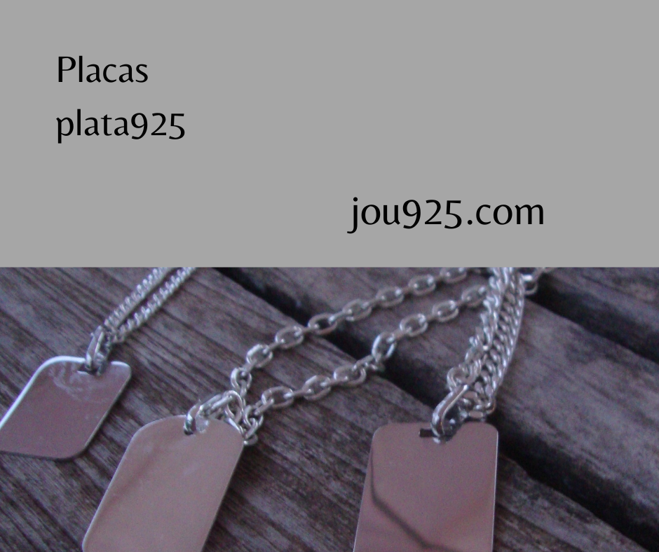 Placas plata925