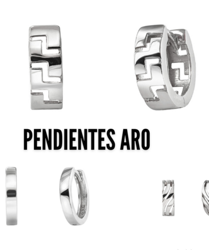 Pendientes aro en plata