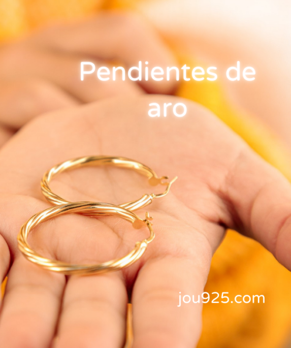 Pendientes de aro en plata