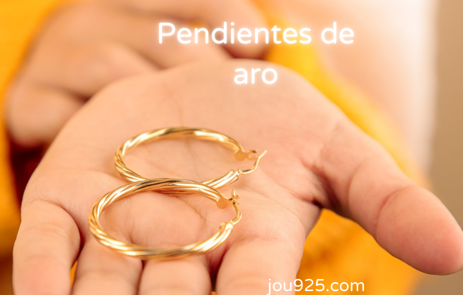 Pendientes de aro en plata