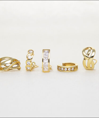 Pendientes con Cierre Omega de Plata 925