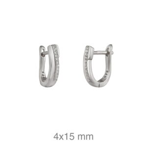 Pendientes plata cierre catalán