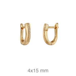 Pendientes plata cierre catalán