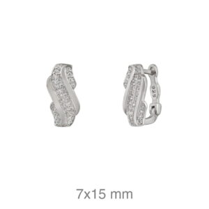 Pendientes plata cierre catalán